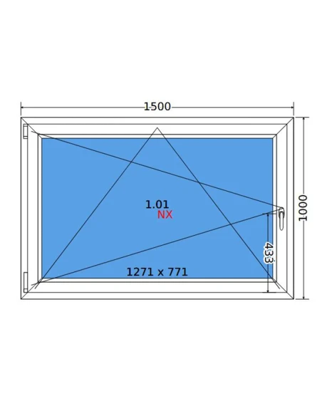 Kunststofffenster PVC Fenster 150x100 cm DREH/KIPP Decco EkoSun 6