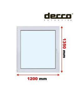 Kunststofffenster PVC Fenster 120x135 cm DREH/KIPP Decco EkoSun 6