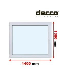 Kunststofffenster PVC Fenster 140x130 cm DREH/KIPP Decco EkoSun 6