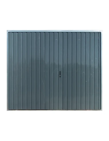 Zweiflügeliges Garagentor aus Stahl 260x210 cm - anthrazit, isoliert