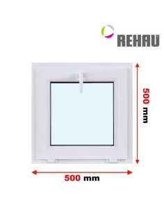 Kunststofffenster PVC Fenster 50 x 50 cm KIPP Rehau Synego