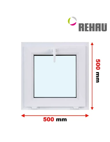 Kunststofffenster PVC Fenster 50 x 50 cm KIPP Rehau Synego
