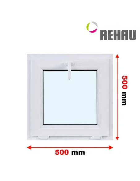 Kunststofffenster PVC Fenster 50 x 50 cm KIPP Rehau Synego