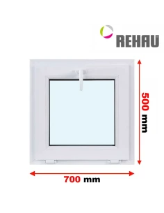 Kunststofffenster PVC Fenster 70 x 50 cm KIPP Rehau Synego