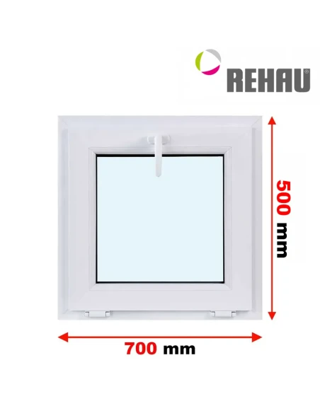 Kunststofffenster PVC Fenster 70 x 50 cm KIPP Rehau Synego
