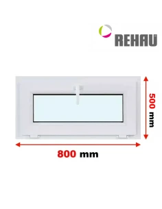 Kunststofffenster PVC Fenster 80 x 50 cm KIPP Rehau Synego