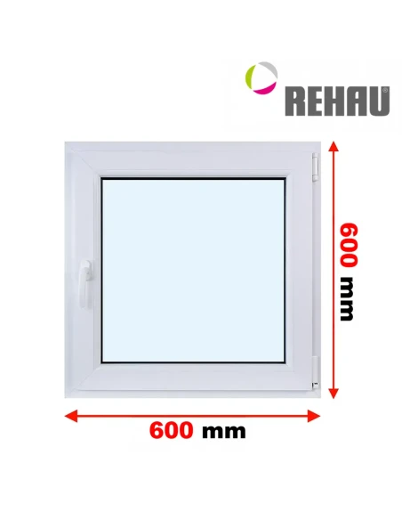 Kunststofffenster PVC Fenster 60 x 80 cm DREH/KIPP Rehau Synego