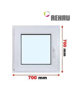 Kunststofffenster PVC Fenster 70 x 70 cm DREH/KIPP Rehau Synego