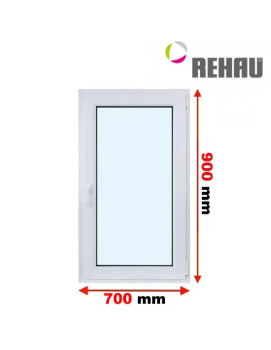 Kunststofffenster PVC Fenster 70 x 90 cm DREH/KIPP Rehau Synego