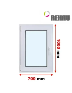Kunststofffenster PVC Fenster 70 x 100 cm DREH/KIPP Rehau Synego
