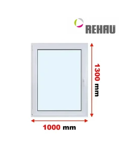 Kunststofffenster PVC Fenster 100 x 130 cm DREH/KIPP Rehau Synego