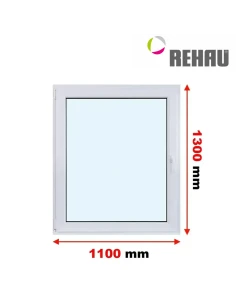 Kunststofffenster PVC Fenster 110 x 130 cm DREH/KIPP Rehau Synego