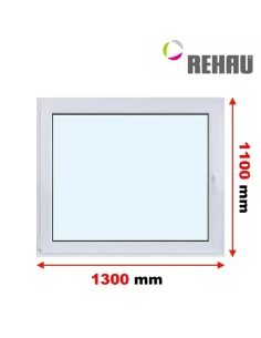 Kunststofffenster PVC Fenster 130 x 110 cm DREH/KIPP Rehau Synego