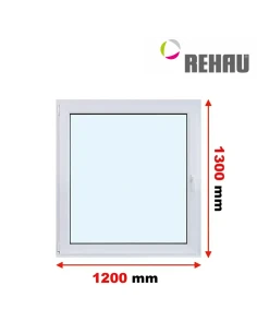 Kunststofffenster PVC Fenster 120 x 130 cm DREH/KIPP Rehau Synego
