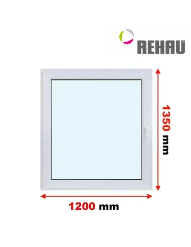 Kunststofffenster PVC Fenster 120 x 135 cm DREH/KIPP Rehau Synego
