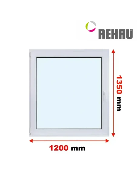 Kunststofffenster PVC Fenster 120 x 135 cm DREH/KIPP Rehau Synego