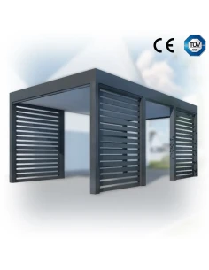 Carport Stahl Modern Garagen 3x6m Wande 4+0