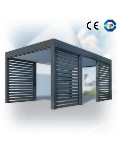 Carport Stahl Modern Garagen 3x6m Wande 4+0