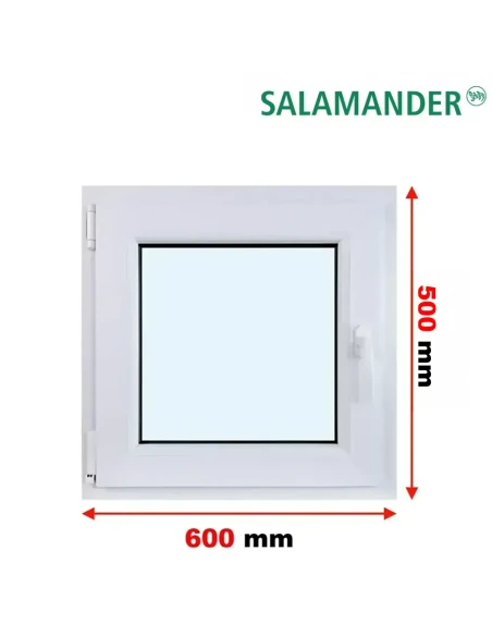 Kunststofffenster PVC Fenster 60 x 50 cm DREH/KIPP Salamander GreenEvolution 76