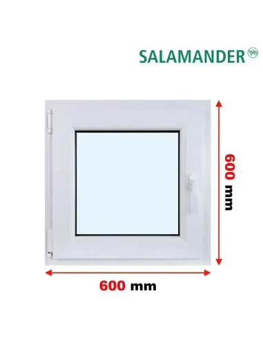 Kunststofffenster PVC Fenster 60 x 60 cm DREH/KIPP Salamander GreenEvolution 76