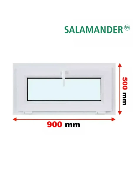 Kunststofffenster PVC Fenster 90 x 50 cm KIPP Salamander GreenEvolution 76