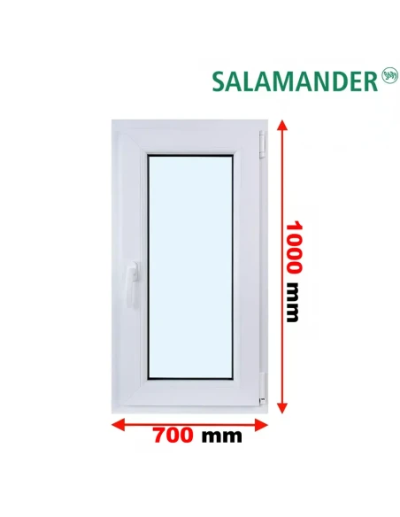 Kunststofffenster PVC Fenster 70 x 100 cm DREH/KIPP Salamander GreenEvolution 76