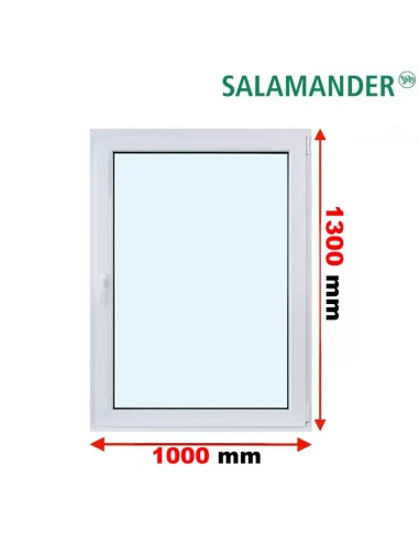 Kunststofffenster PVC Fenster 100 x 130 cm DREH/KIPP Salamander GreenEvolution 76