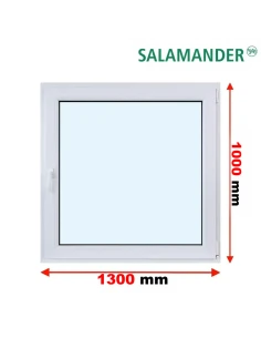 Kunststofffenster PVC Fenster 130 x 100 cm DREH/KIPP Salamander GreenEvolution 76