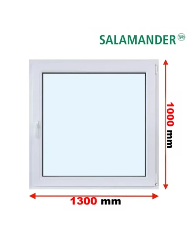 Kunststofffenster PVC Fenster 130 x 100 cm DREH/KIPP Salamander GreenEvolution 76