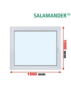 Kunststofffenster PVC Fenster 150 x 100 cm DREH/KIPP Salamander GreenEvolution 76