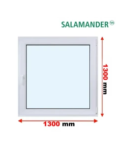 Kunststofffenster PVC Fenster 130 x 130 cm DREH/KIPP Salamander GreenEvolution 76