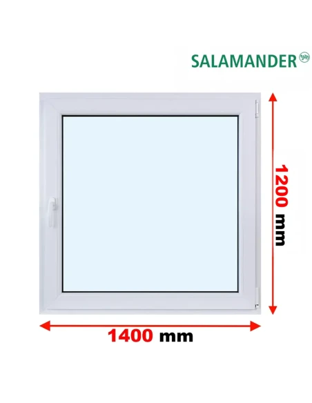 Kunststofffenster PVC Fenster 140 x 120 cm DREH/KIPP Salamander GreenEvolution 76
