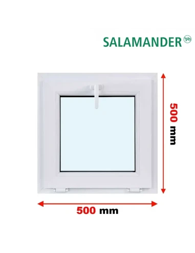 Kunststofffenster PVC Fenster 50 x 50 cm KIPP Salamander BluEvolution 82