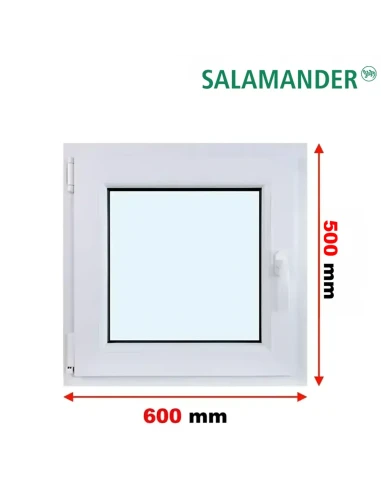 Kunststofffenster PVC Fenster 60 x 50 cm DREH/KIPP Salamander BluEvolution 82