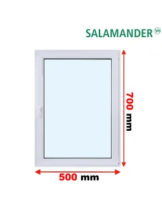 Kunststofffenster PVC Fenster 50 x 70 cm DREH/KIPP Salamander BluEvolution 82