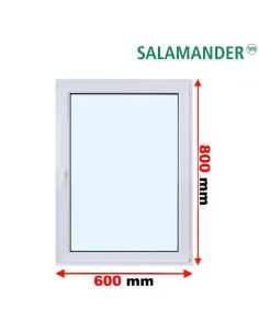 Kunststofffenster PVC Fenster 60 x 80 cm DREH/KIPP Salamander BluEvolution 82