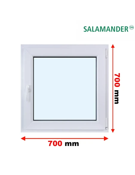 Kunststofffenster PVC Fenster 70 x 70 cm DREH/KIPP Salamander BluEvolution 82