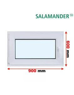 Kunststofffenster PVC Fenster 90 x 60 cm DREH/KIPP Salamander BluEvolution 82