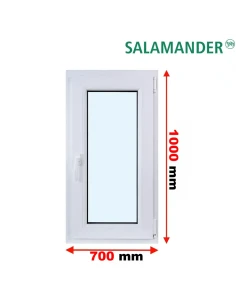 Kunststofffenster PVC Fenster 70 x 100 cm DREH/KIPP Salamander BluEvolution 82