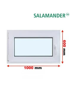 Kunststofffenster PVC Fenster 100 x 60 cm DREH/KIPP Salamander BluEvolution 82
