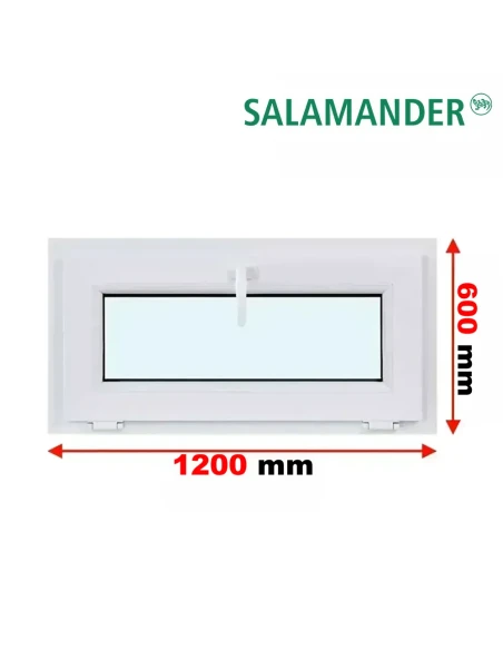 Kunststofffenster PVC Fenster 120 x 60 cm KIPP Salamander BluEvolution 82