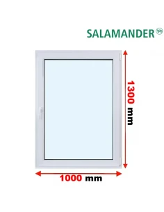 Kunststofffenster PVC Fenster 100 x 130 cm DREH/KIPP Salamander BluEvolution 82