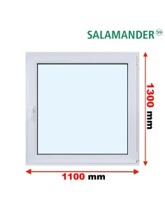 Kunststofffenster PVC Fenster 110 x 130 cm DREH/KIPP Salamander BluEvolution 82
