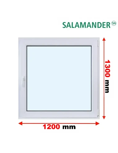 Kunststofffenster PVC Fenster 120 x 130 cm DREH/KIPP Salamander BluEvolution 82