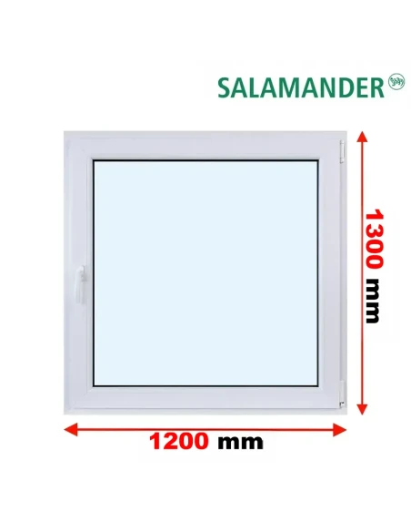 Kunststofffenster PVC Fenster 120 x 130 cm DREH/KIPP Salamander BluEvolution 82