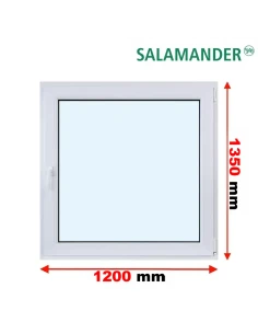 Kunststofffenster PVC Fenster 120 x 135 cm DREH/KIPP Salamander BluEvolution 82