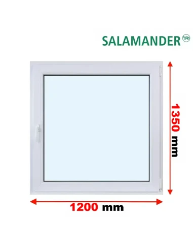 Kunststofffenster PVC Fenster 120 x 135 cm DREH/KIPP Salamander BluEvolution 82