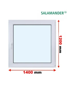 Kunststofffenster PVC Fenster 140 x 120 cm DREH/KIPP Salamander BluEvolution 82