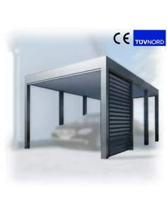 Carport Stahl Modern Garagen 3x6m Wande 1+0