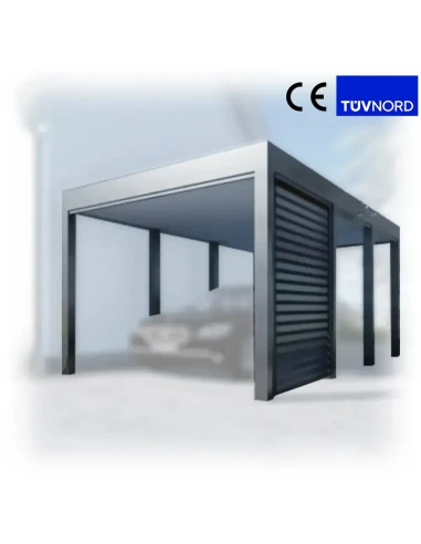 Carport Stahl Modern Garagen 3x6m Wande 1+0